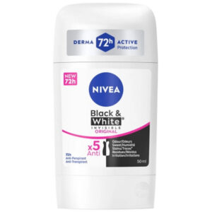 NIVEA DEO STICK WOMAN INVISIBLE BLACK&WHITE 50 ML. C/15 UDS