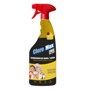 SANI. CLORO MAX ELIMINADOR ORINA Y MANCHAS S/ LEJIA MASCOT. C/12U