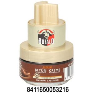 BW.BUFALO BETUN CREMA AUTOBR. C/ APLICADOR MARRON 40 ML. -C/ 10 U